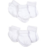Media Bebe 6 Piezas Blanca Size 0-3 M